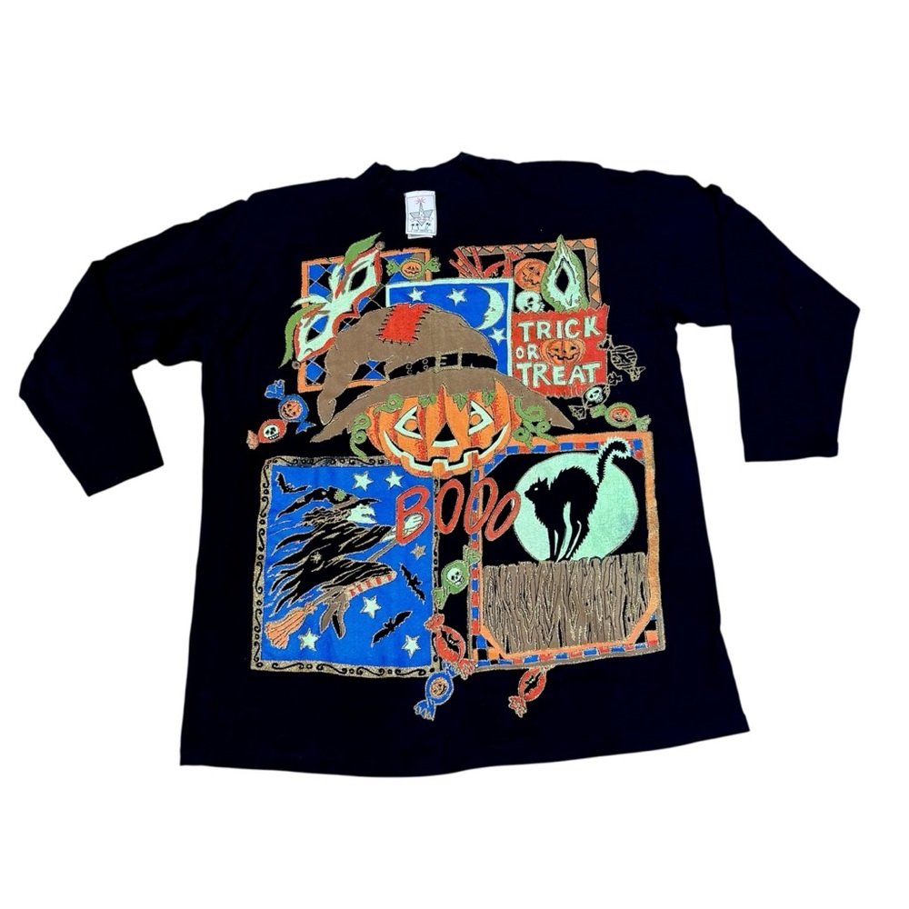Vintage 90s K.W.B.L Los Angeles Women’s Halloween Fall T-Shirt Size Large/XL